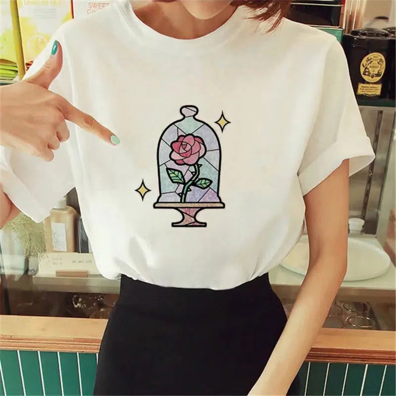 Cheky - Hot Spring Summer Little Prince Graphic Women's T-Shirt Little Prince Graphic Tees Vouge Shirts For women O-Neck Short Sleeve