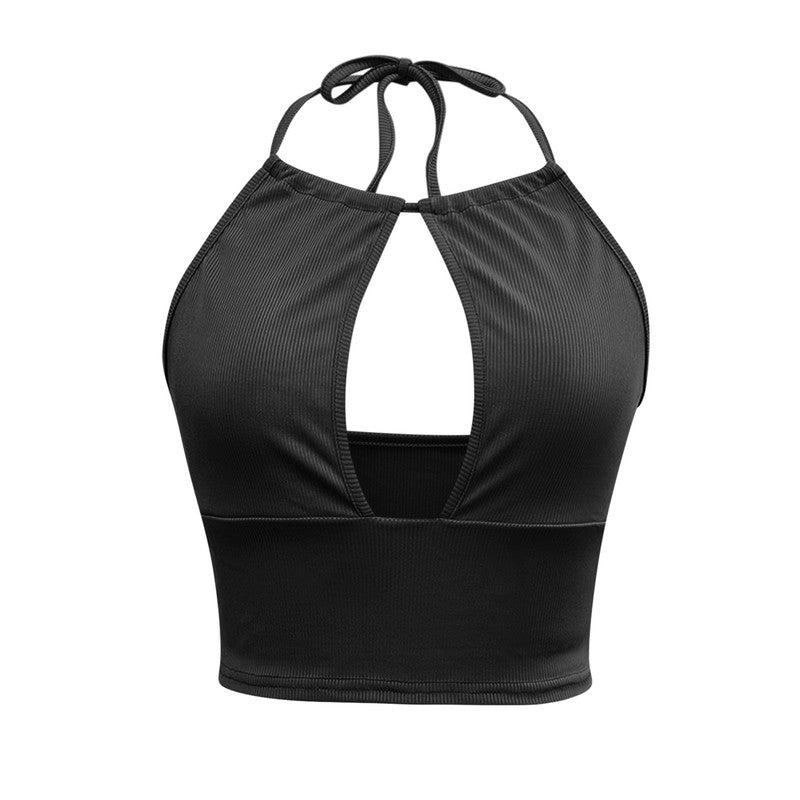 Cheky - Camisole Halter Vest Women Summer Sexy Hollow Tops