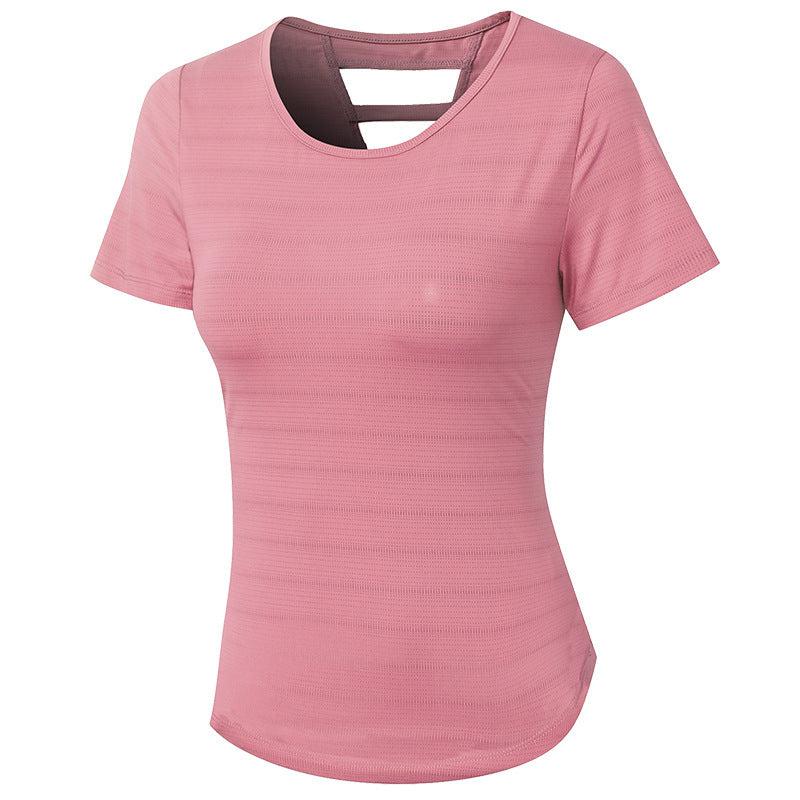 Cheky - Women's Loose Yoga Clothes With Short Sleeves