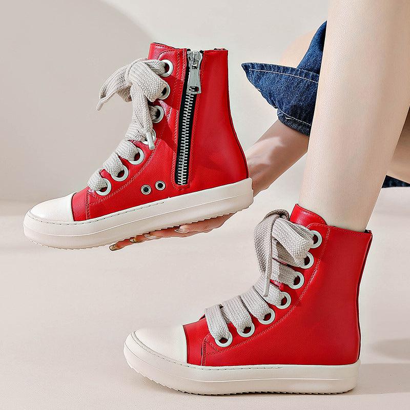 Cheky - Street Small Leather Boots College Style