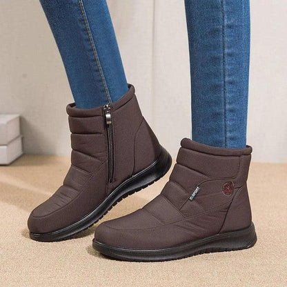 Cheky - Ankle Boots For Women Non-slip Waterproof Snow Boots Flat