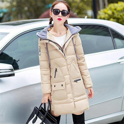 Cheky - autumn and winter new Korean version of the wild cotton coat