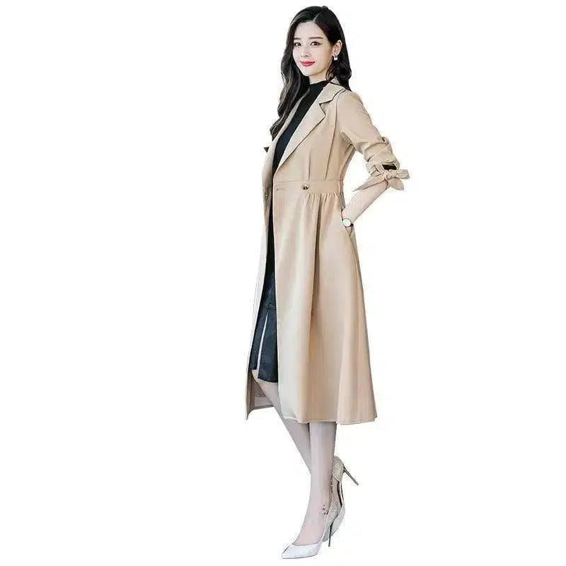 Cheky - Double breasted coat slim women's jacket