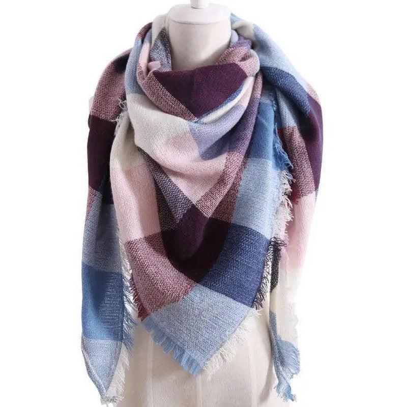 Cheky - European And American Triangle Cashmere Women's Winter Scarf Shawl