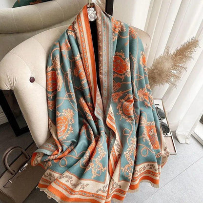 Cheky - Japanese Patterned Cashmere Scarf For Women In Autumn And Winter