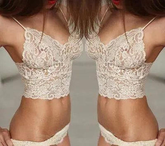 Cheky - New erotic lingerie Sexy perspective pajamas set Sling lace