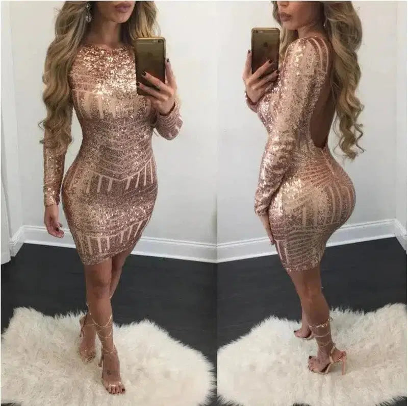 Cheky - 70s Women's Fashion: Sparkly Bodycon