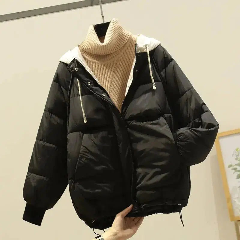 Cheky - New Down Jacket Hooded Warm Jacket Casual