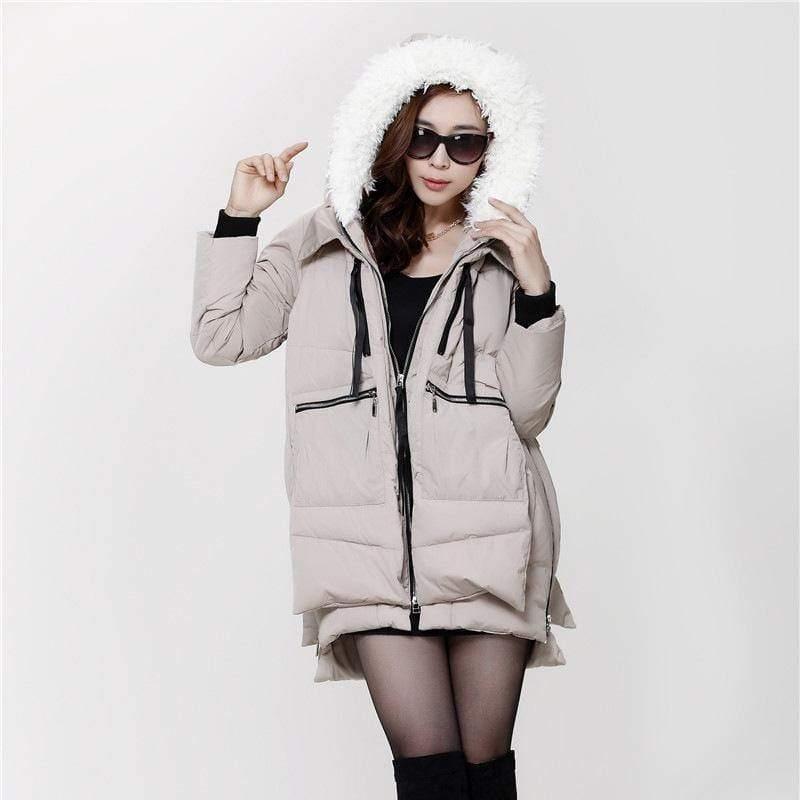 Cheky - M-5XL Winter Women Parkas Coats Female Jacket Plus Size