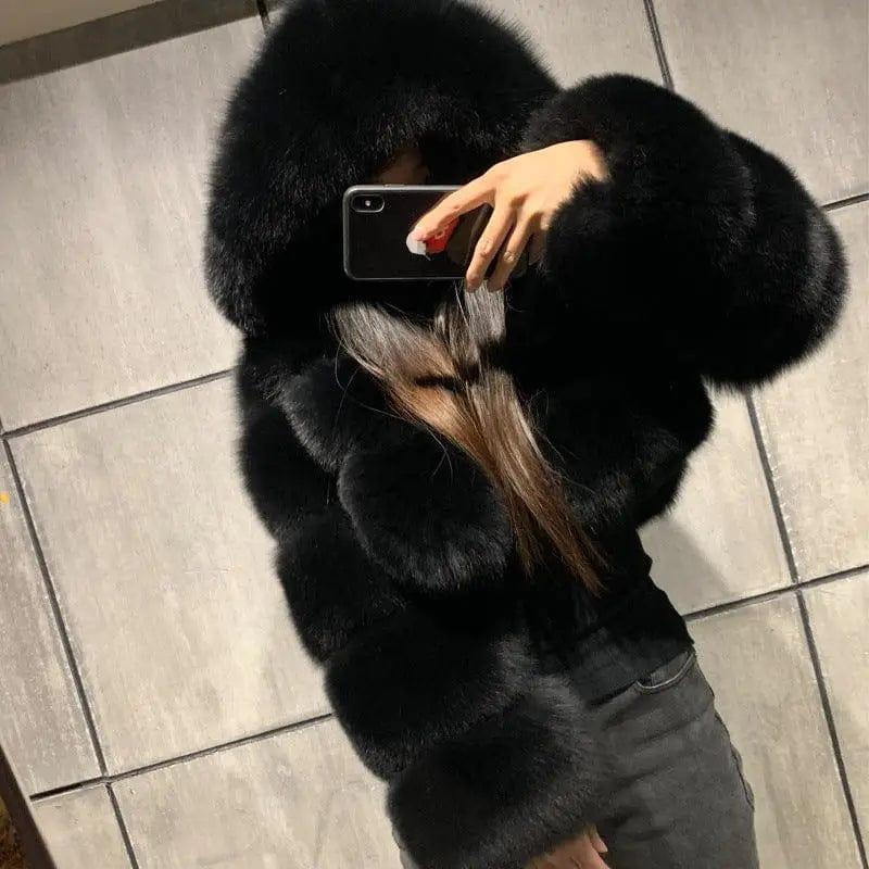 Cheky - New Winter Faux Fur Coat for Women