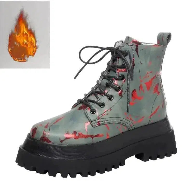 Cheky - Printed high-top shoes women