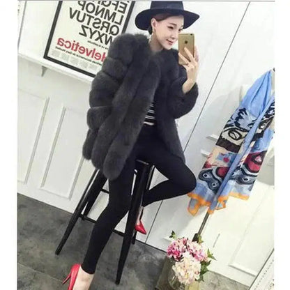 Cheky - Russian imitation fur fur all-in-one women's winter