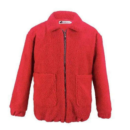 Cheky - shearling coat jacket women autumn winter warm thick plush