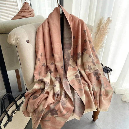 Cheky - Women's Korean Style Air Conditioning Shawl Thickened Warm Scarf